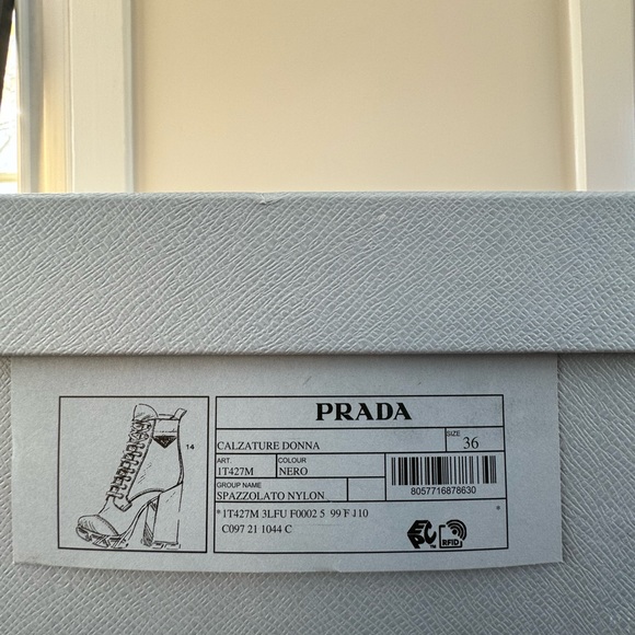 Prada Black Lace Up Boots - Picture 6 of 6